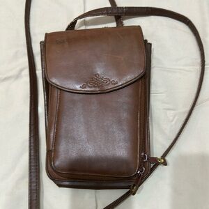 Vintage Harve Benard Brown Leather Man Bag